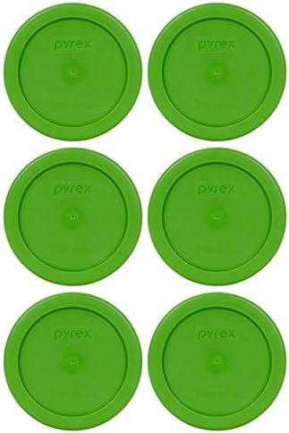 Набор от Pyrex - 6 теми: 7202 бр. Пластмасови капачки за съхранение на хранителни продукти за 1 чаша Газонно-зелен цвят, направени