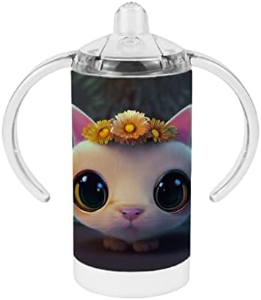 Забавна Чаша за Потягивания Котки - Цветен Дизайн, Детска Чашка За Потягивания - Тема Чаша За Потягивания