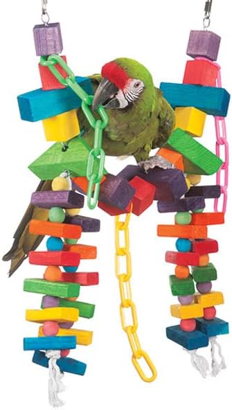 Играчка Супер Bird Creations SB441 Rainbow Bridge Bird, Голям /XL Размер птици, 29 x 13