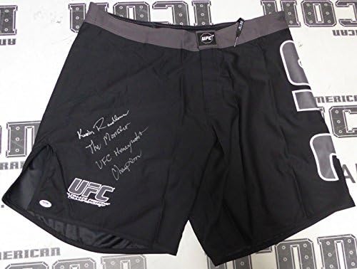 Кевин Рэндлман подписа Автограф UFC Fight Shorts Trunks PSA / DNA COA 20 23 26 28 - Тениски и топене на UFC с автограф