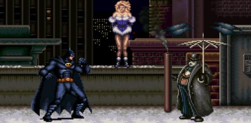 Batman Returns (Super Nintendo, SNES) Касета за възпроизвеждане на видео игри с Универсален хазартни корпус и гланцово ръководството