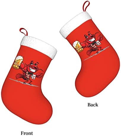 Waymay Ракия, Бира Коледа На Отглеждане 18 Инча(А)А) Коледен Окачен Чорап Класически Празнични Украси Чорапи