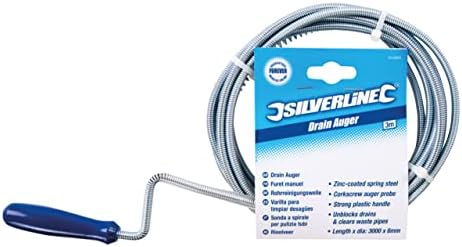 Silverline Tools 912893 Водосточни Свредел с дължина 3 м - Сив