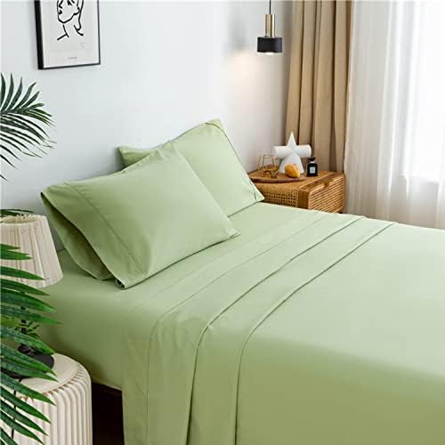 Комплект спално бельо за легло Twin Size - 3 предмет, Кърпи от матирана Микрофибър с Дълбок джоб, Спално Бельо, Калъфки за възглавници,
