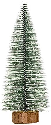 Letuwj Мини Коледно Дърво, Натурална Изкуствена Елха 6 *10 см Зелената 6 *10 см