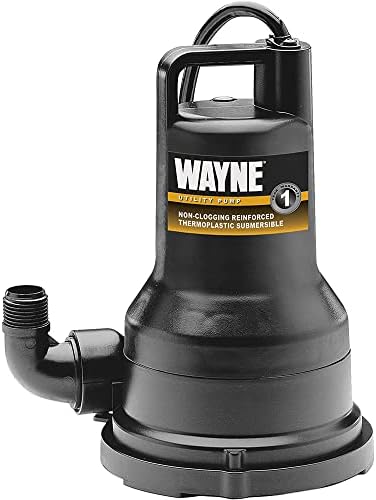 WAYNE VIP50 - Многоцелеви Потопяема помпа от подсилена термопластични капацитет 1/2 с. л. - Производителност до 2500 литра на час