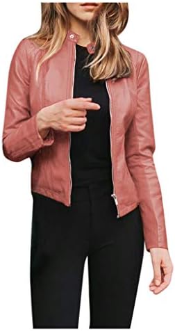 Дамско кожено яке Zieglen, дамско яке от изкуствена кожа, леки велур мотоциклетни якета, къси палта от естествена кожа с цип