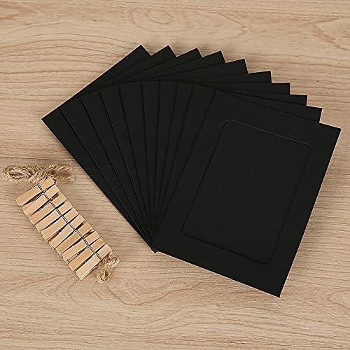 Картонена рамка за снимки 30 опаковки Книжен фоторамка 6x4 хартиени рамки за снимки, фото колаж за декор на стени и картонени рамки