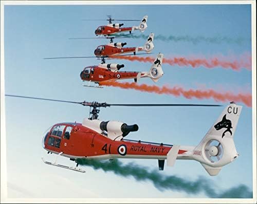 Реколта снимка Акули, които играят в командния хеликоптер-самолет: