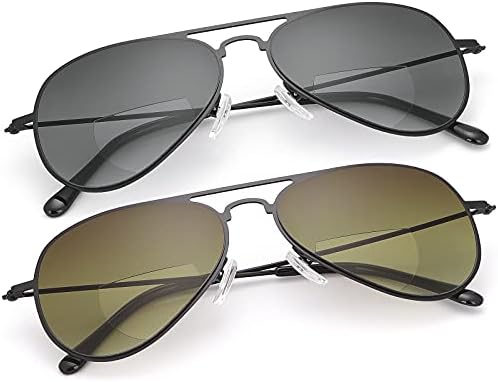 YIMI 2 Двойки Бифокальных Слънчеви Очила За Четене UV400 Защита Спортни Слънчеви Очила За Четене Синя Светлина Блокер Очила за Мъже