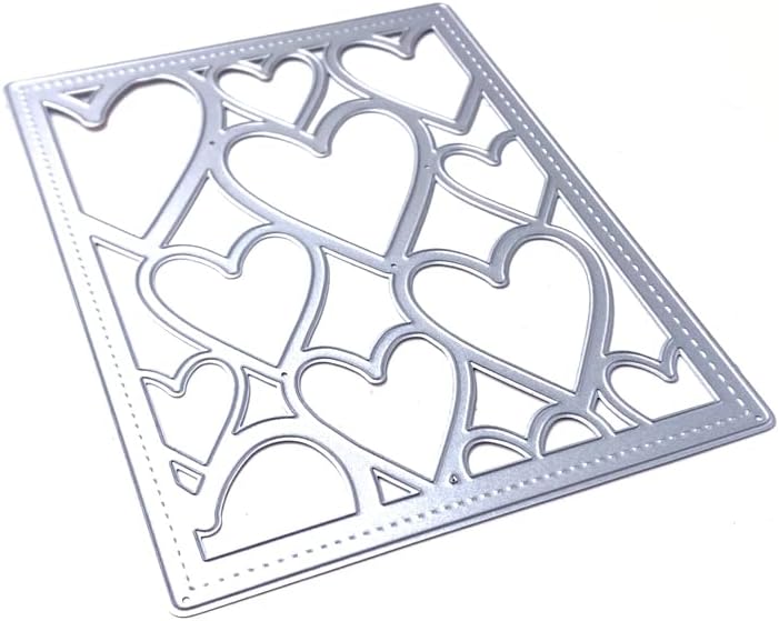ZFPARTY Рамка във Формата На Сърце, Метални Режещи Удари Шаблони за DIY Scrapbooking Декоративно Щамповане САМ Хартиени Картички