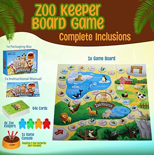 Детска програма Пазител на зоологическа градина | Игри с животни, с реалистични звуци на животни | 4-Уровневые Настолни и игри с
