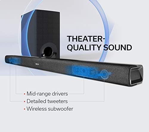 Звукова панел за домашно кино Denon ДХТ-S316 с Безжичен събуфър | Технологията за виртуален съраунд звук | за Монтаж на стена |
