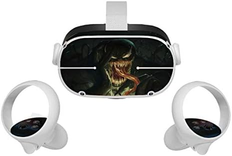 Black Spider Movie Oculus Quest 2 Skin VR 2 Кожи Слушалки и Контролери Стикер, Защитен Стикер Аксесоари