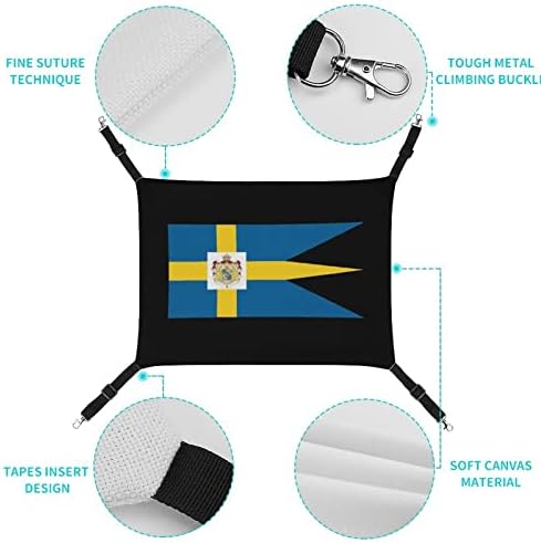 Кралския Шведски Флаг, Хамак за Домашни Любимци, Удобна Регулируема Подвесная Легло за по-Малките Животни, Кучета, Котки, Хамстери
