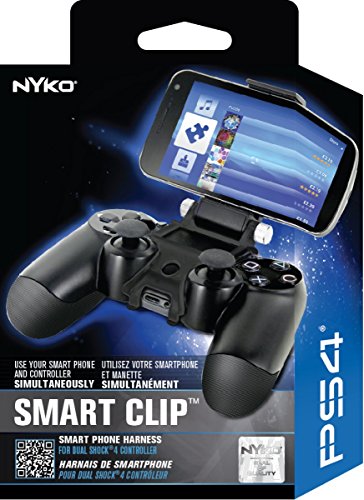 Nyko - Smart Clip Plus Скоба за закрепване на смартфон за PlayStation 4 | Държач за смартфон с контролер DUALSENSE | Напълно регулируем
