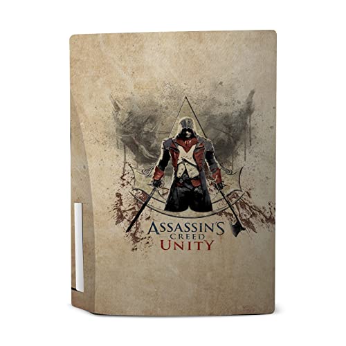 Дизайн на своята практика за главата Официално Лицензиран Assassin ' s Creed Arno Dorian Unity Key Art Vinyl Стикер На Предната панел Детска Стикер на кожата, която е Съвместима с конзол