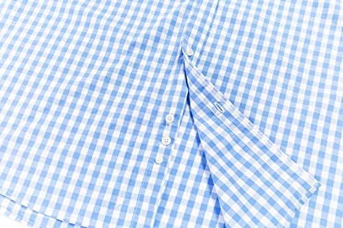 Ризи Голям и висок размер с двойна помпа за Мъже, Ризи с копчета и дълъг ръкав от размер XL (T) до 6XL (T) от Памук