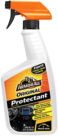 Armor All Protectant, Оригинално средство за почистване на интериора на колата, със защита от ултравиолетови лъчи за борба с растрескиванием и выцветанием, 32 Грама