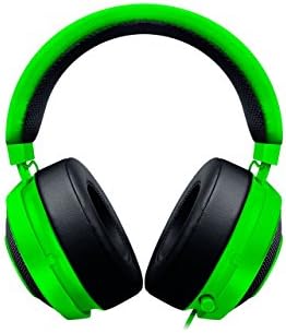 Аналогова детска слушалки Razer Kraken Pro V2 с прибиращ се микрофон за PC, Xbox One и Playstation 4, Зелена (обновена)
