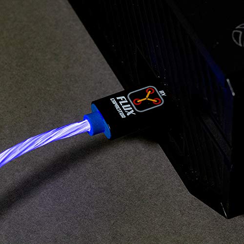 Numskull Официален led кабел Micro USB Back to the Future е с led подсветка и манивели за палеца - 1,5 М Кабел за бързо зареждане,