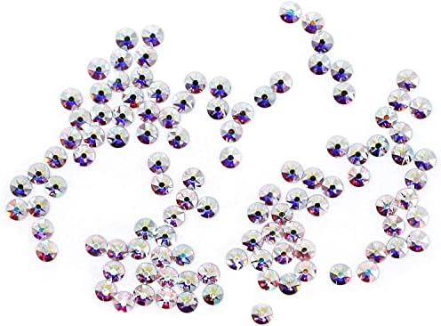 Преработени Кристали PRECIOSA Maxima с плоска обратна страна - Изберете вашия размер Цвят: Crystal AB - 144 броя (SS20 (4,60-4,80