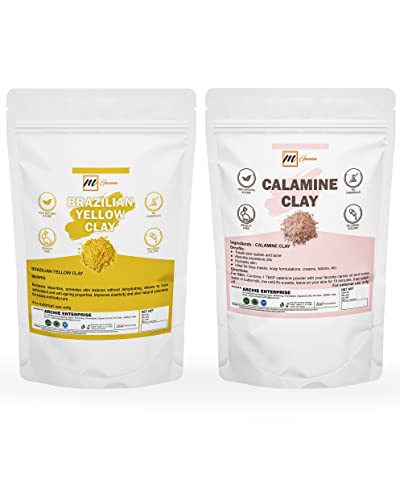 Разход на прах mGanna Calamine и Brazillian Yellow Clay за подмладяване и стягане на кожата, приготвяне на кремове, лосиони и сапуни