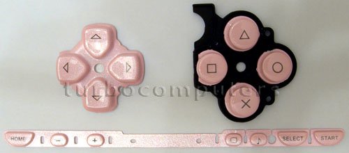 Розово-розови PSP 2000 серия, пълна подмяна на капака на корпуса с набор от бутони