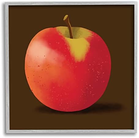 Подробен портрет на Сочни Червени ябълки Stupell Industries, дизайн Сали Springer Грифит