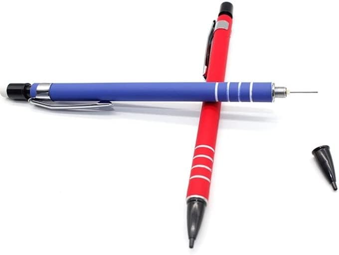 QUUL 3шт 0,5 mm 0,7 mm Механичен молив Механичен молив За рисуване Автоматично Графит на молив пишещи средства (Цвят: D, размер: