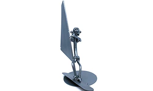 Скулптура от гайки и болтове, Занимаваща се с Сърф, Подаръци За мъже, Фигурка с украса, ръчно изработени, Подарък За сърфиране,
