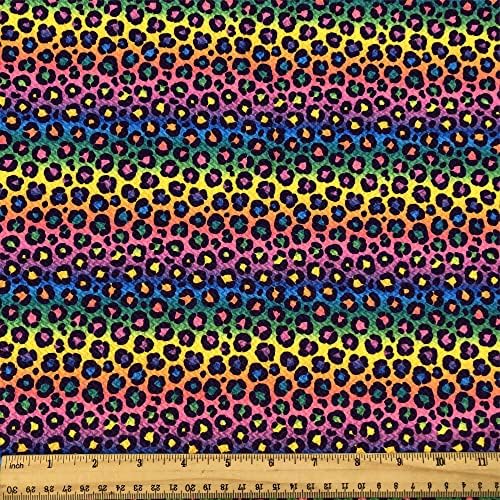 Куршум Дейвид Анджи наклон с леопардовым принтом текстурирани Ливърпул плат ликра 4 начин да се простират на трикотажни платове