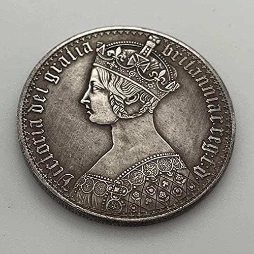 Британската Викторианската Короната на Античен Месинг Стара Сребърен Медал Колекция на Craft Монета 38 мм Айде Копие за Домашния интериор на Офис
