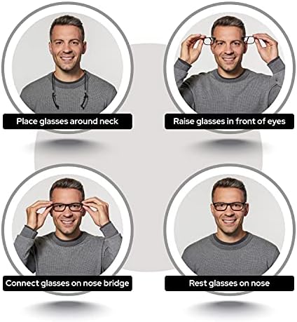 Магнитни Очила за четене Clic, Компютърни Ридеры, Сменяеми Лещи, Регулируеми лък тел, Sonoma