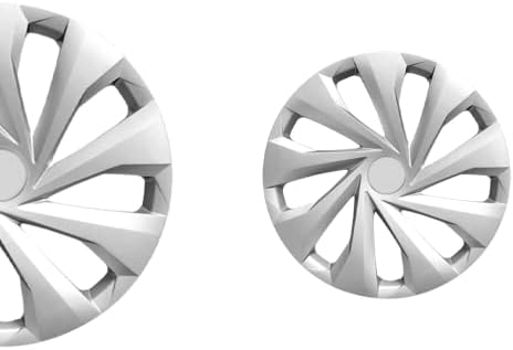 15-цолови Защелкивающиеся абсорбатори, Съвместими с Toyota Camry - Комплект от 4 ободных капачки Джанти за 15-инчови колела - Сив