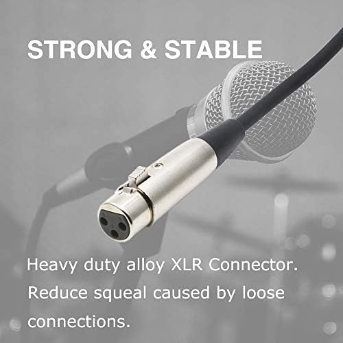 HOSONGIN USB Кабел за микрофон 10 метра, USB Конектор, за да свържете микрофона към XLR-конектора, Студиен аудио кабел, Свързване