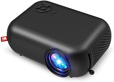Мини проектор Huntooler с поддръжка на Wi-Fi 1080P Преносим проектор - филм проектор за домашно кино, съвместими с HDMI, USB, лаптоп,