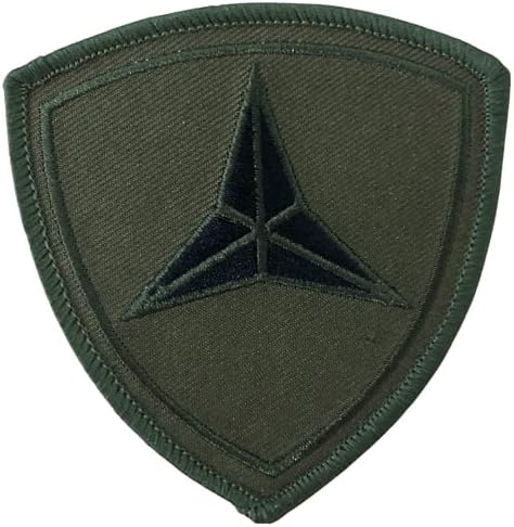Официално лицензирана нашивка на Корпуса на морската пехота на САЩ USMC, 3-та дивизия, с лепило на основата на желязо (Покори горски