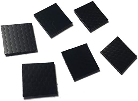 6 Опаковки черно Тактически инфрачервено IR отразяващ блясък С квадратна подплата под формата на куката / линия - 1 инч Х 1 инч