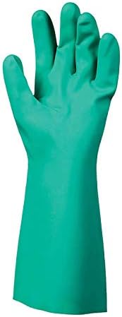 Защитно Работна Ръкавица SHOWA 727 от Нитрил Без Подплата, Химически Устойчиви