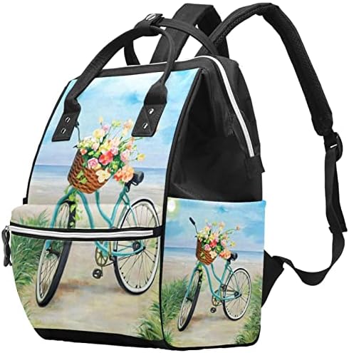 Пътен Раница GUEROTKR, Чанта За Памперси, Рюкзачные Чанти За Памперси, Ръчно Рисувани Цветя модел Велосипеди