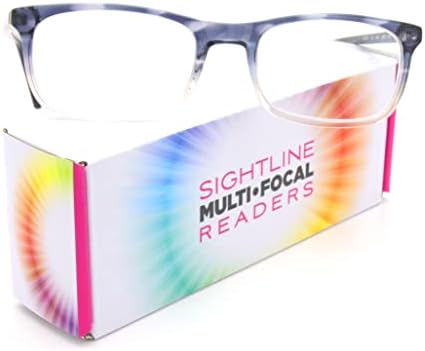 Sightline Многофокусные Очила за четене Сиви на цвят, с выцветанием кристали Прогресивно мощност Благородна Ацетатная дограма Stanislav