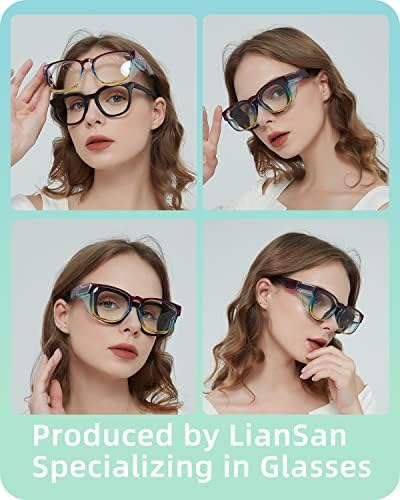 LianSan Извънгабаритни Защитни очила със защита от замъгляване за жени Z87.1, Сертифицирани за медицински сестри Тъмни Очила са