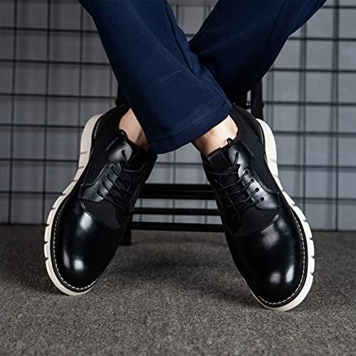 JITAI / Мъжки обувки-Oxfords, Модел обувки с перфорации тип броги дантела, мъжки лека модни обувки.