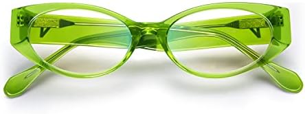 VISOONE Овални Ацетатные Очила с Блокиране на Синя Светлина, Компютърни Очила, Пъстри Очила Без Рецепта за Жени, ALVERSTONE