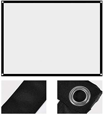 прожекционен 60-100-инчов Портативен Сгъваем бял проектор, без гънки, Завеса за проектиране на екрана 4:3 (размер: 60 см)