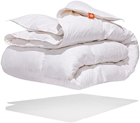 Canadian Down & Feather Co. - Всесезонное Пуховое одеяло от бял Гъши пера King Size - 233 TC Shell Памук - Сертифицирани от