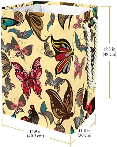 Кошница за дрехи Unicey Color Butterfly Large Storage Bin Сгъваема за Бебешки кошници и Детски стаи