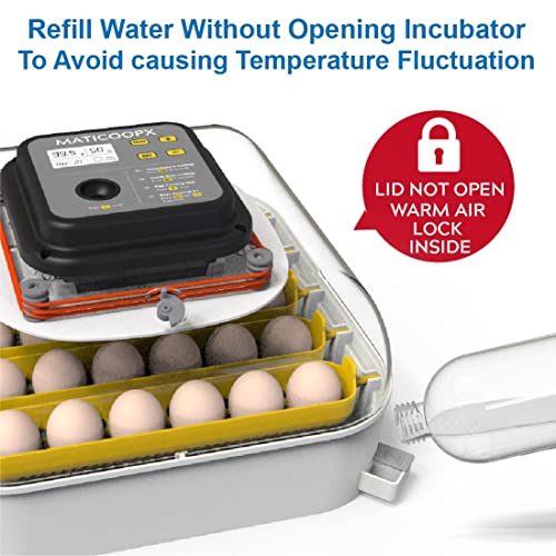 Инкубатор за яйца MATICOOPX 30 с Индикатор за влага, Дозатор яйца, Автоматично Переворачиванием яйца, за отглеждане на Пилета