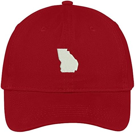 Моден Магазин за дрехи Карта на щата Джорджия С Бродерия нисък профил бейзболна шапка от Мек Памук С пискюл